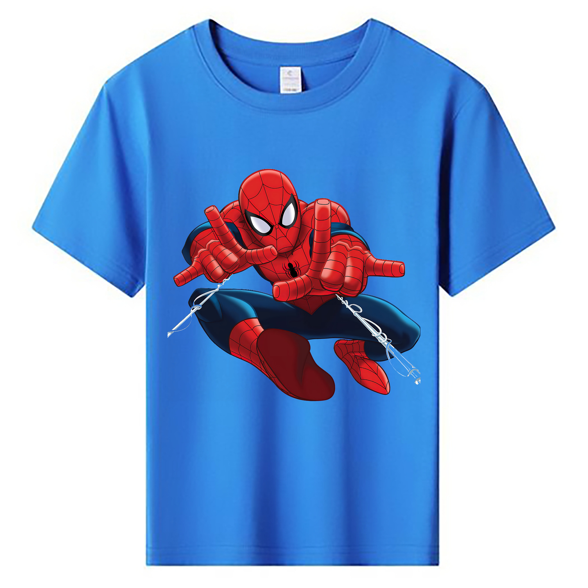 （画像用） Spider Man スパイダーマン 綿100％キッズTシャツ（フロントプリント）